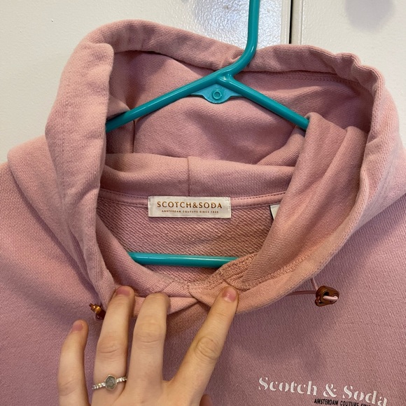 Scotch & Soda Amsterdam Pink Hoodie, Size Small - Picture 6 of 7
